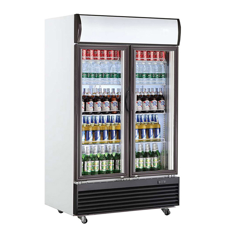 commercial beverage display refrigerator